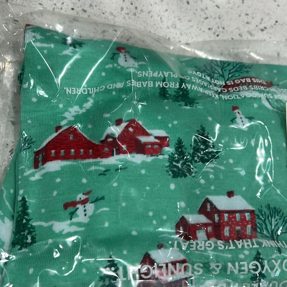 NWT PrintFresh Kids Winter Wonderland Christmas Holiday Cotton Pajama Set - 6 - Picture 5 of 5